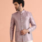 Kisah Men Lilac Woven Design Bandhgala | Swadesiicart