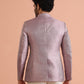 Kisah Men Lilac Woven Design Bandhgala | Swadesiicart