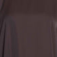 Bashariya Elegant Kaftan Abaya In Free Size With Contrast Detailings-Brown Rust