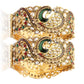 Gold-Polished Alloy Claasic Rajasthani Style Peacock Bangle Set - The Pari - Swadesiicart