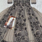 Aarshi Fashions Grey Geogette Wedding Gowns