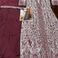 Aarshi Fashions Heavy Silks Purple Long Top With Silk Shrug