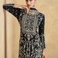 Anaita Black Premium Chinon Embroidered Sequin Work Ready Made Suit