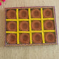Tied Ribbons Brown Set of 12 Handmade Clay Terracotta Diyas | Swadesiicart