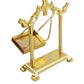 CraftVatika Gold-Toned Aluminium Laddu Gopal Lord Jhula Mandir | Swadesiicart