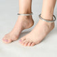 Mominos Fashion Kamal Johar Oxidised Silver Plain Kadiyam Anklets | Swadesiicart