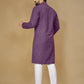 Anaita Lavender Embroidered Rayon Straight Kurta