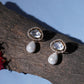 Kundan Studs with Pearl Drop (Gold) - Ruby Raang - Swadesiicart
