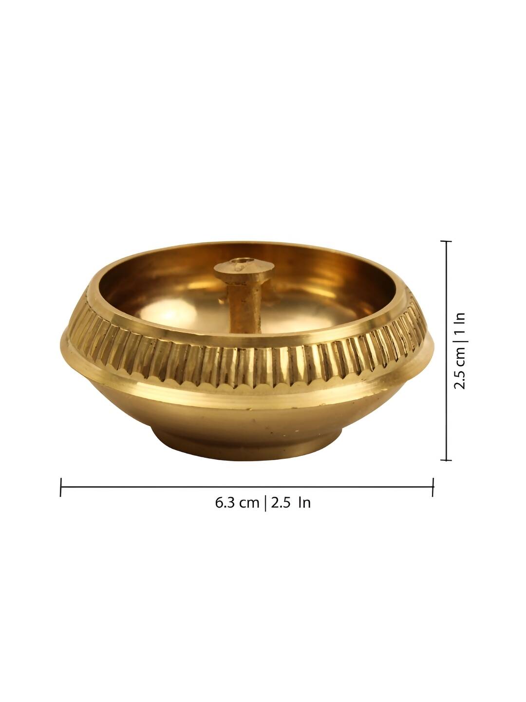 Spillbox Gold Toned Kuber Nandha Deep Pooja Essentials | Swadesiicart