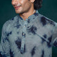 Blue Viscose Designer Sequance Embroidery Work Men's Kurta Set - Mahotsav