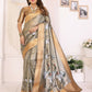 Joban Fashion Golden Cranes Patterns Banarasi Silk Sarees | Swadesiicart