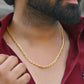 VOJ Gold-Polished Designer Contemporay Chain For Men | Swadesiicart