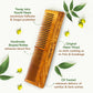 Nat Habit Kacchi Neem Wooden Comb - Soaked In 13 Herbs, Neem & Sesame Oil For Multi-Actions - Swadesiicart