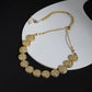 Gold-Toned White Brass Gold-Polished Necklace - Ruby Raang | Swadesiicart