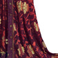 Vamika Whine Designer Chiffon Brasso Saree With Exclusive Banarasi Lace | Swadesiicart