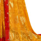 Vamika Yellow Designer Chiffon Brasso Saree With Exclusive Banarasi Lace | Swadesiicart