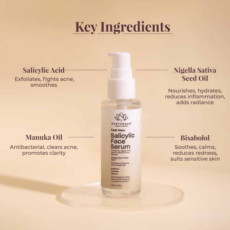 Earthraga Salicylic Face Serum | Swadesiicart