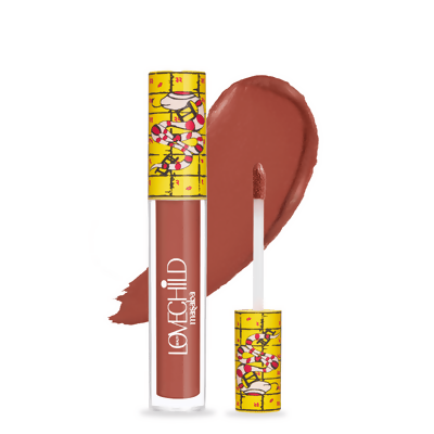 LoveChild By Masaba Gupta Ups & Downs Transfer- proof Plum Nude Liquid Lipstick | Swadesiicart