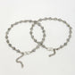 NVR Women's Set of 2 Silver-Plated Star Design Anklets | Swadesiicart