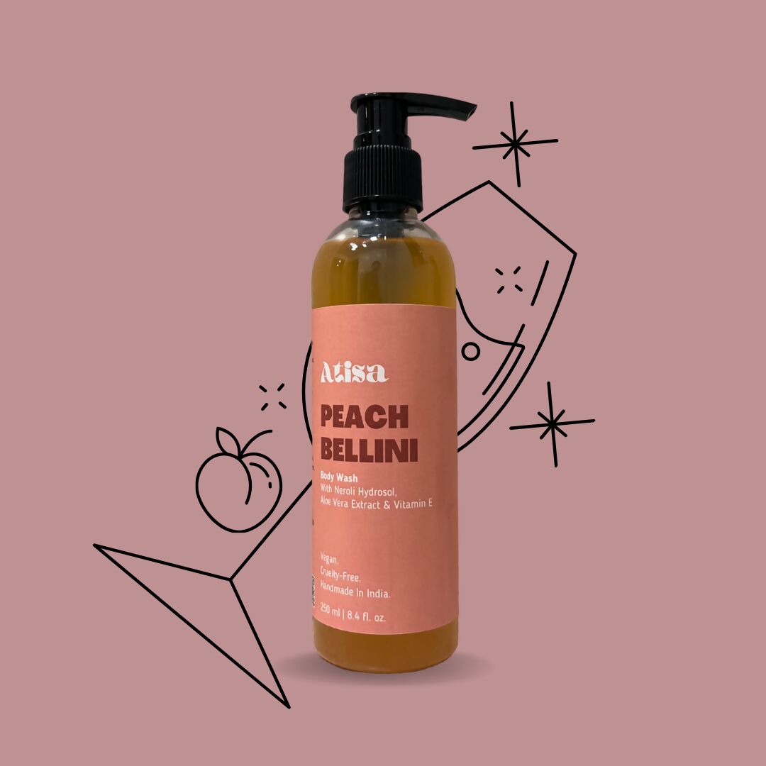 Atisa Peach Bellini Body Wash | Swadesiicart