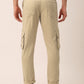 Jainish Men's Casual Cotton Solid Cargo Pants ( KGP 154 Beige ) - Swadesiicart