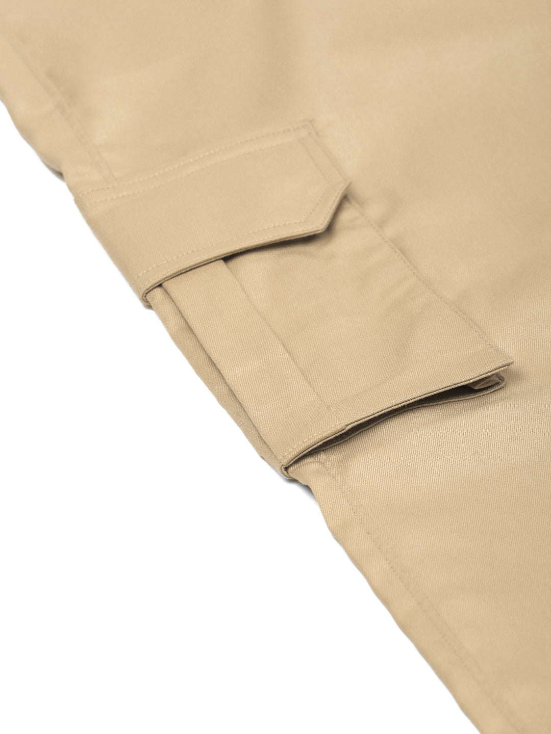 Jainish Men's Casual Cotton Solid Cargo Pants ( KGP 154 Beige ) - Swadesiicart
