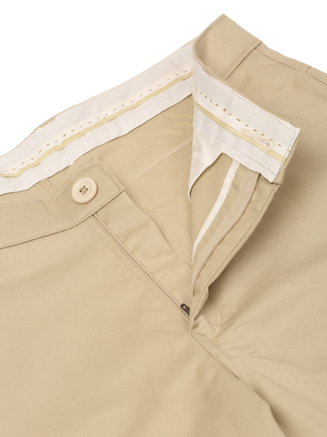 Jainish Men's Casual Cotton Solid Cargo Pants ( KGP 154 Cream ) - Swadesiicart