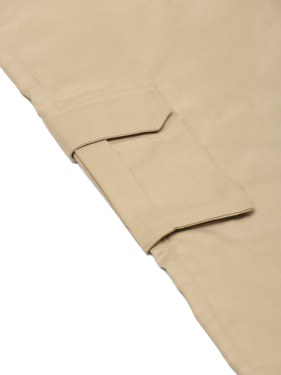 Jainish Men's Casual Cotton Solid Cargo Pants ( KGP 154 Cream ) - Swadesiicart