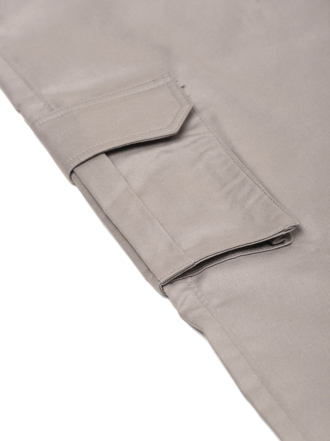 Jainish Men's Casual Cotton Solid Cargo Pants ( KGP 154 Light-Grey ) - Swadesiicart