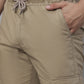 Jainish Men's Casual Cotton Solid Cargo Pants - Beige - Swadesiicart