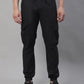 Jainish Men's Casual Cotton Solid Cargo Pants - Black - Swadesiicart