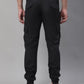 Jainish Men's Casual Cotton Solid Cargo Pants - Black - Swadesiicart