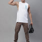 Jainish Men's Casual Cotton Solid Cargo Pants - Brown - Swadesiicart