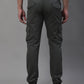 Jainish Men's Casual Cotton Solid Cargo Pants - Grey - Swadesiicart