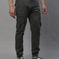 Jainish Men's Casual Cotton Solid Cargo Pants - Grey - Swadesiicart