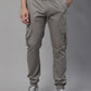 Jainish Men's Casual Cotton Solid Cargo Pants - Light-Grey - Swadesiicart