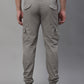 Jainish Men's Casual Cotton Solid Cargo Pants - Light-Grey - Swadesiicart