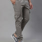 Jainish Men's Casual Cotton Solid Cargo Pants - Light-Grey - Swadesiicart