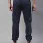 Jainish Men's Casual Cotton Solid Cargo Pants - Navy Blue - Swadesiicart
