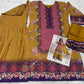 Aarshi Fashions Yellow Heavy Crepe Digital Print Full Stitched Palazzo Suits