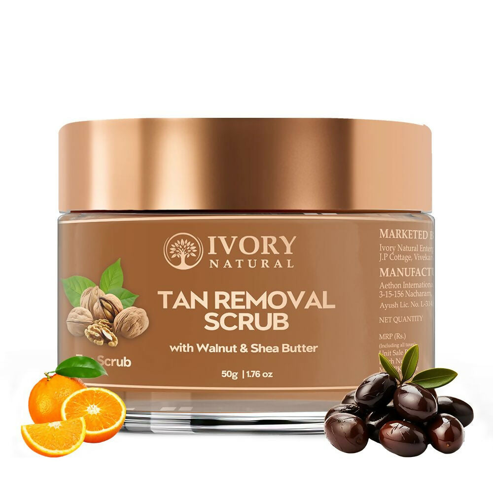 Ivory Natural Tan Scrub , Reduce Tan, Restores Radiant Skin Glow | Swadesiicart