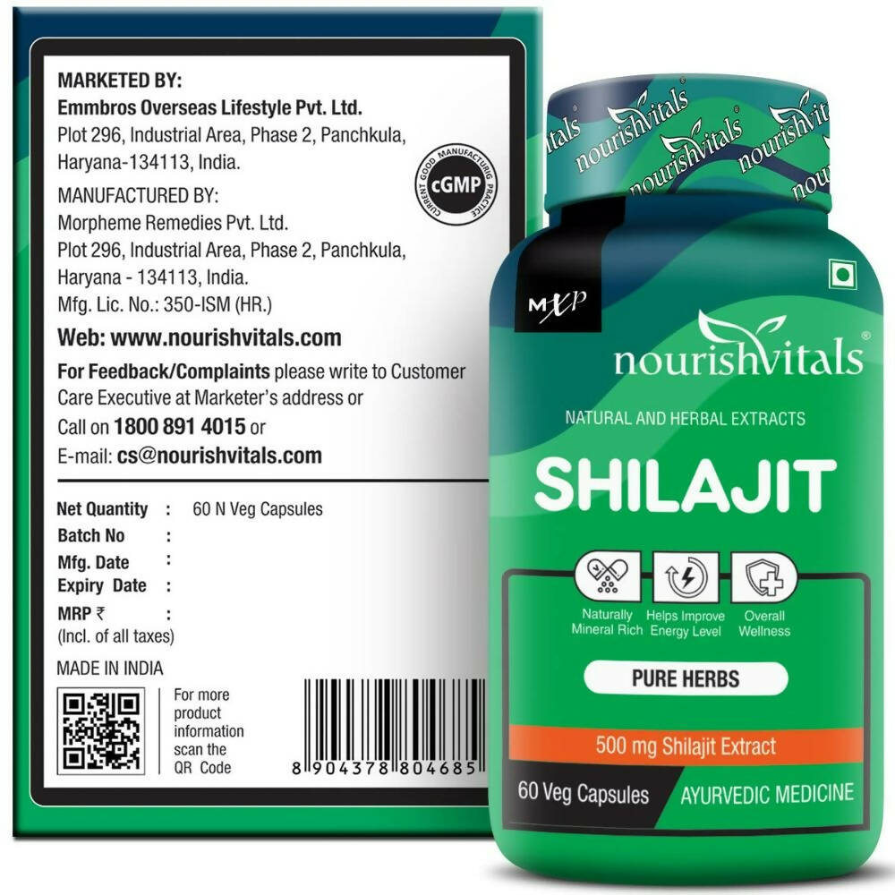 Nourishvitals Pure Herbs Sj Capsules - Swadesiicart