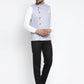 Jompers Men's Blue Nehru Jacket | Swadesiicart