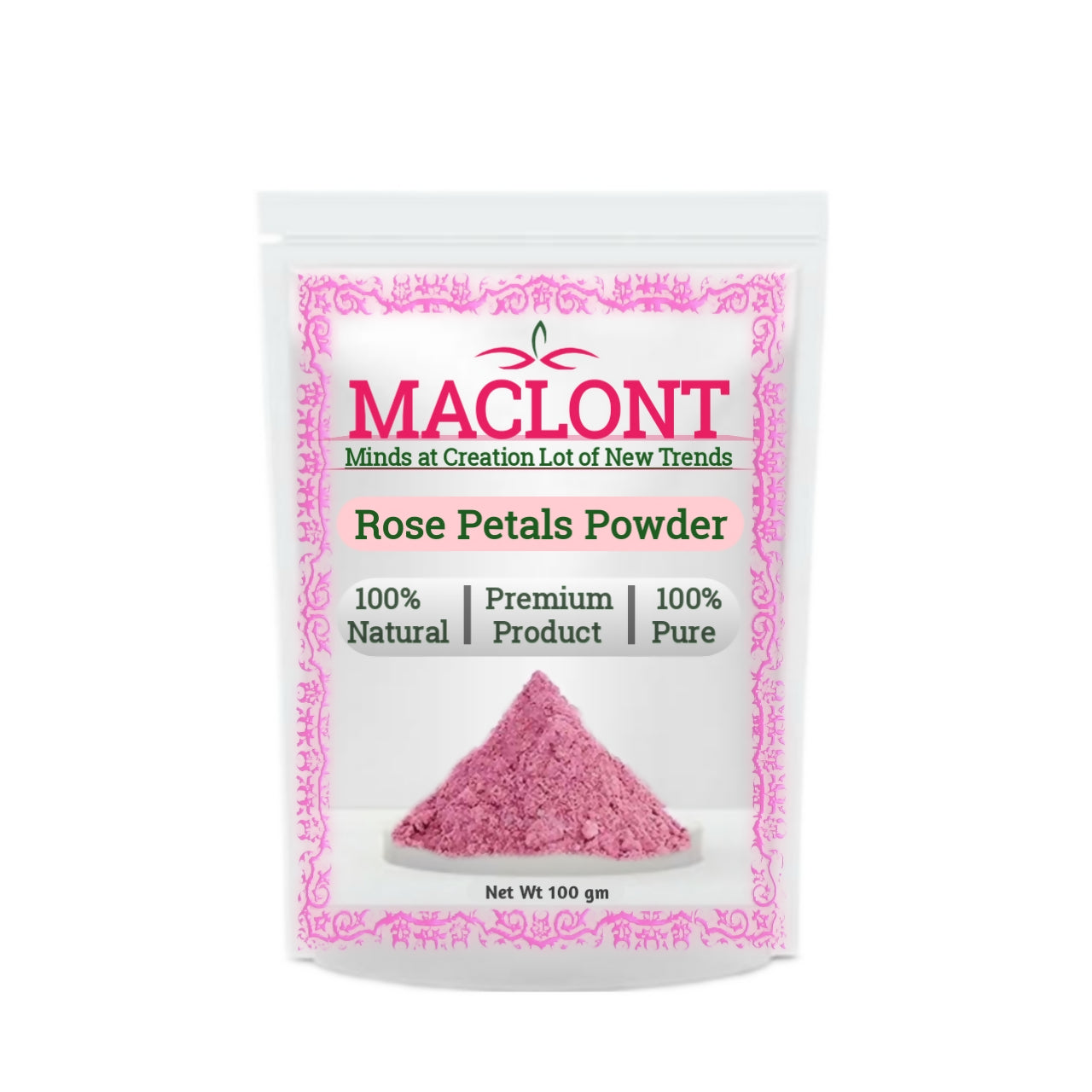 Maclont Rose Petals Powder - Swadesiicart