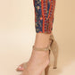 Janasya Women's Blue Crepe Digital Floral Printed Festive A-line Co-ords - Swadesiicart