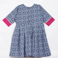 Ahalyaa Multi Crepe Printed Kids Kurta Sharara Set With Dupatta For Girls | Swadesiicart