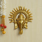 eCraftIndia Golden Lord Ganesha With Sun Decorative Metal Wall Hanging - Swadesiicart