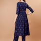Alia Cut Embroidered & Printed Kurta With Pant & Dupatta, Multicolor - Hiral Fashion