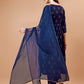 Alia Cut Embroidered & Printed Kurta With Pant & Dupatta, Multicolor - Hiral Fashion
