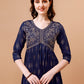 Alia Cut Embroidered & Printed Kurta With Pant & Dupatta, Multicolor - Hiral Fashion